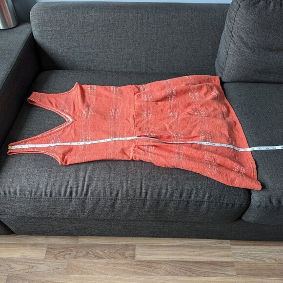 Coral Ace & Jig Fiesta Flare Mini V-Neck Dress with Metallic Stripes - Picture 11 of 12